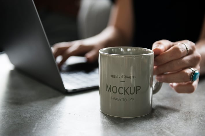 Coffee cup design Mockup