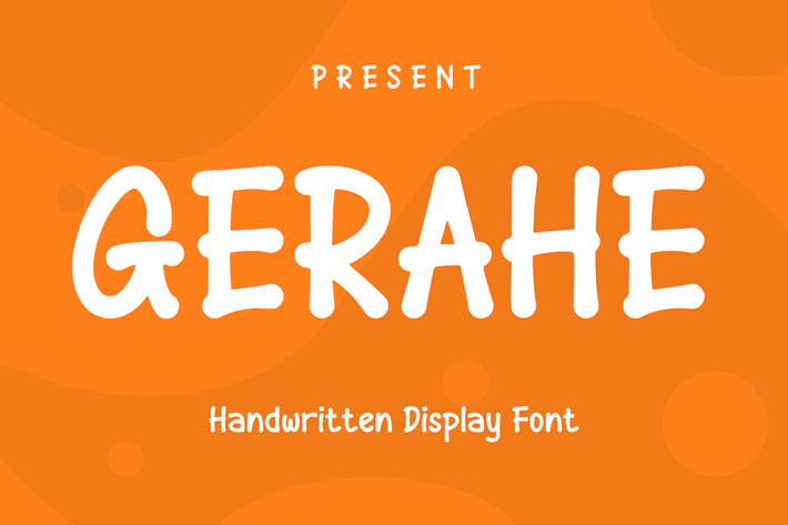 GERAHE - Handwritten Display Font