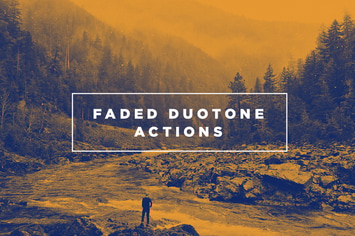 Faded Duotone Photoshop Actions