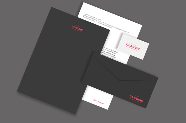 Black Corporative Mock Up