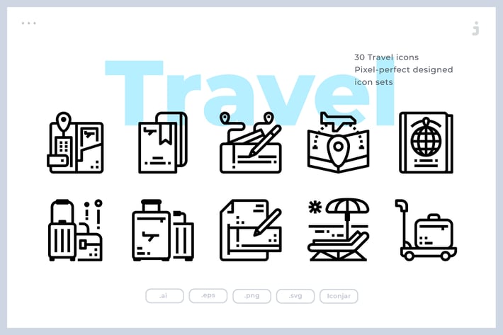 30 Travel Icons
