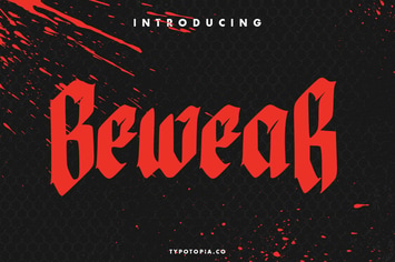 Bewear Creepy Font