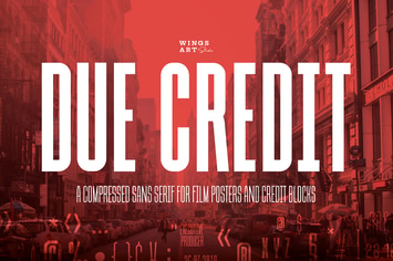 Due Credit: The Film Designer's Font