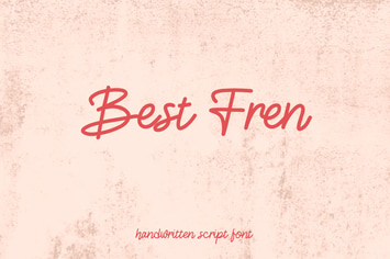 Best Fren - Handwritten Script Font
