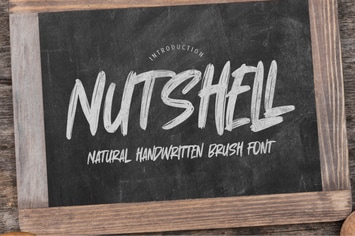 Nutshell - Natural Handwritten Brush Font