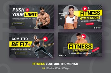 Gym Fitness Youtube Thumbnail