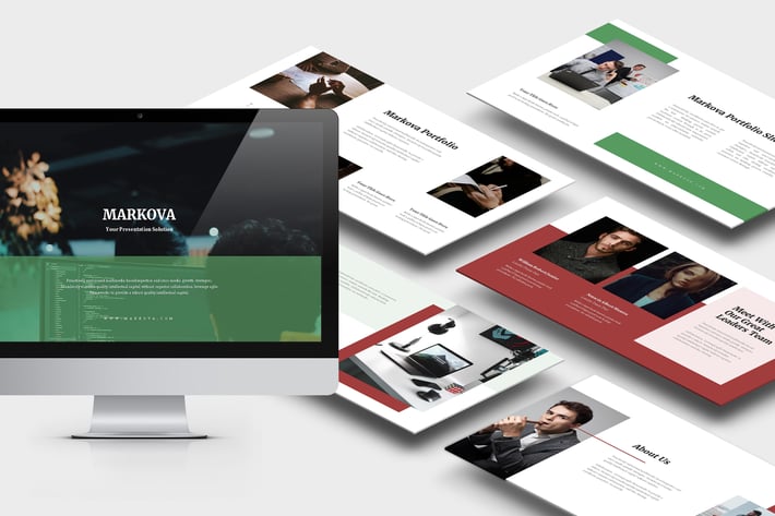 Markova : Business Lookbook Style Powerpoint