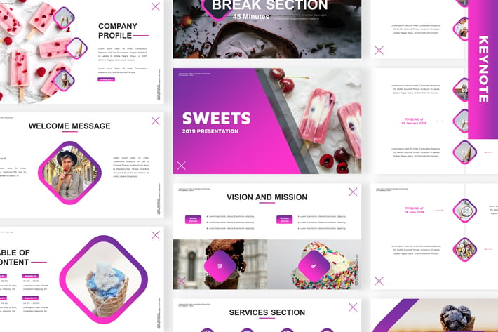 Sweets - Business Keynote Template