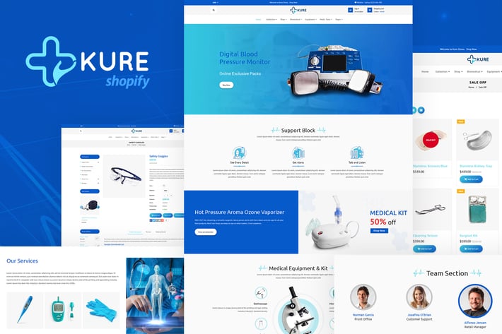 Kure | Medical Store Shopify Theme 