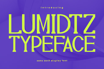 Lumidtz Sans Serif Display Font