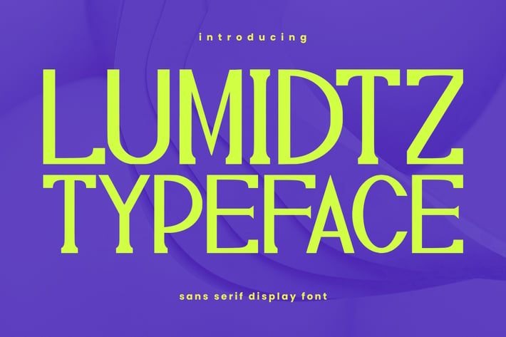 Lumidtz Sans Serif Display Font