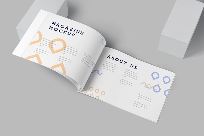 A4 Horizontal Brochure Mockups