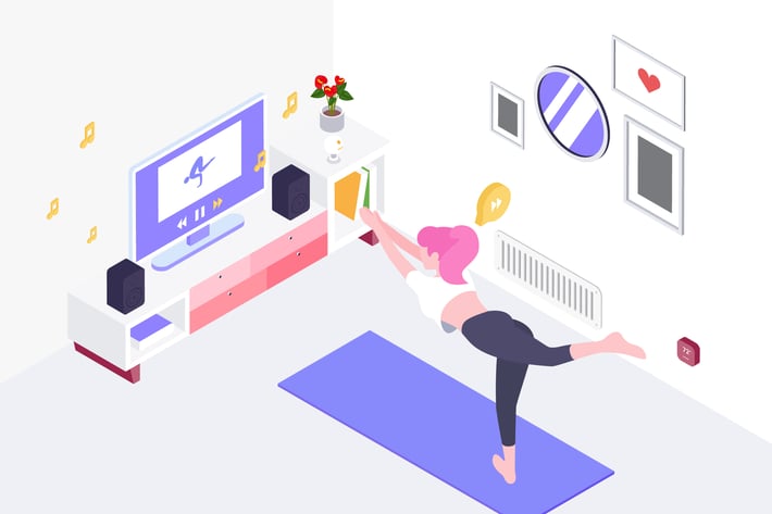 Smartthings for Smarthome Isometric Illustration