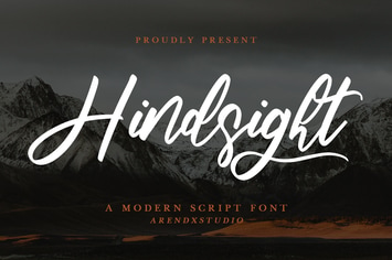 Hindsight - Modern Script Font