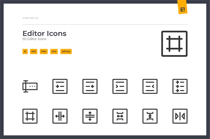 Icono - Editors Icon Set 01