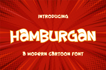 Hamburgan - cartoon font
