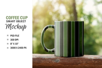 Smart Object Cup Sublimation Mockup 