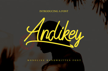 Andikey Monoline Font