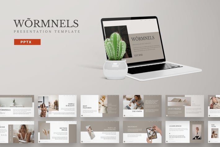 Wormnels - Powerpoint Templates