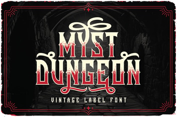 Myst Dungeon Vintage Label Font