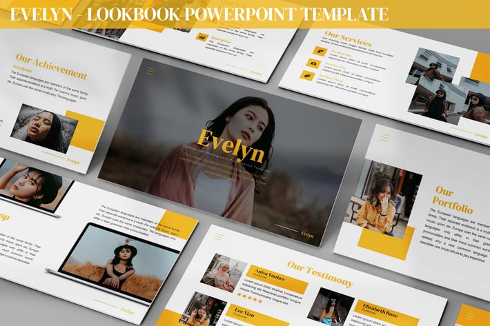 Evelyn - Lookbook Powerpoint Template