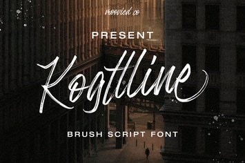 Kogttline Brush Font