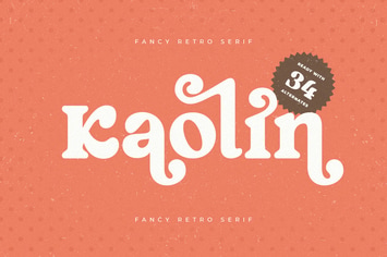 Kaolin - Fancy Retro Serif