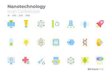 Nanotechnology Color Icon
