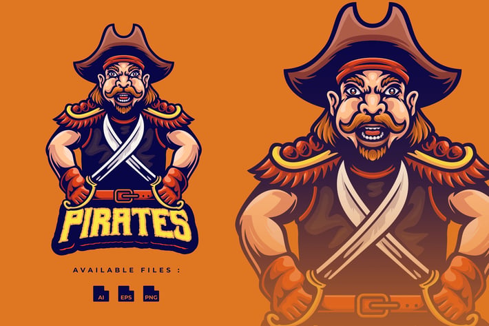 Pirate Mascot Logo