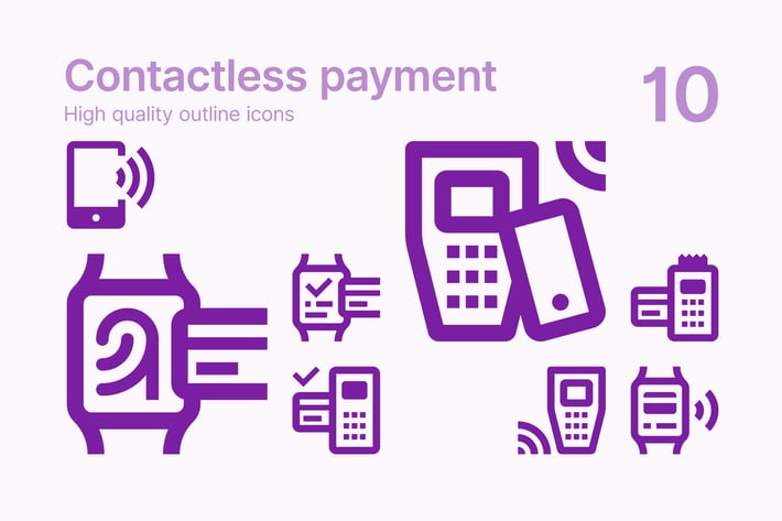 Contactless Payment Icons 