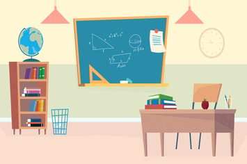 Outside School - Illustration Background