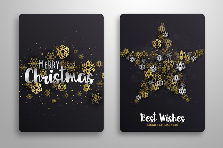 Set of Merry Christmas backgrounds