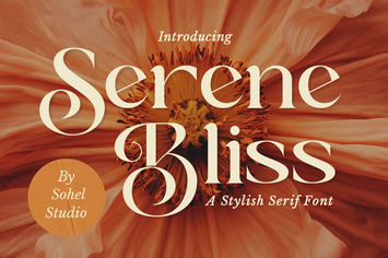 Serene Bliss - Modern Branding Typeface