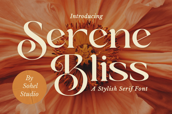 Serene Bliss - Modern Branding Typeface