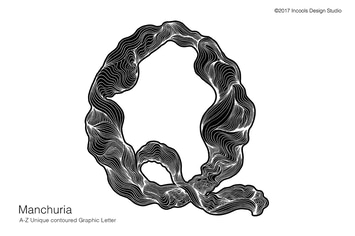 Manchuria - Unique Graphic Letter