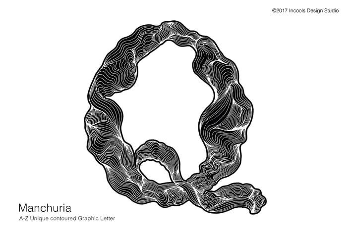 Manchuria - Unique Graphic Letter