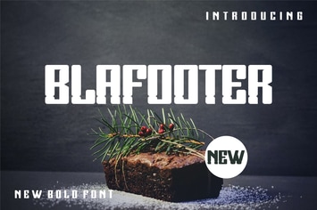 Blafooter Font