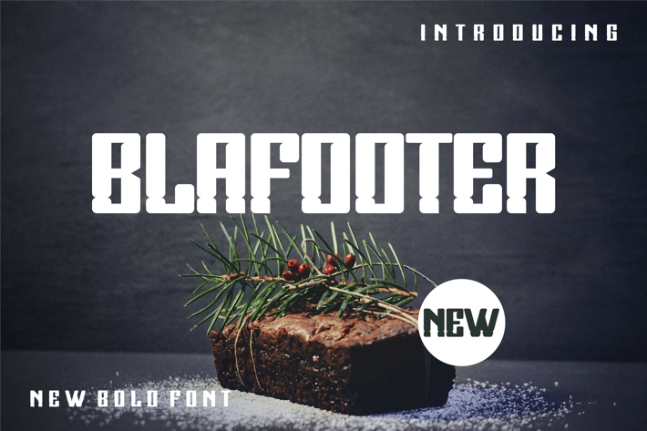 Blafooter Font