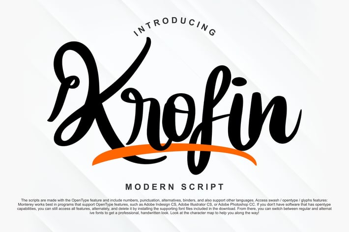 Krofin Modern Script