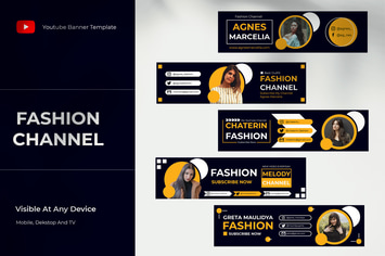 Youtube Channel Cover Template 