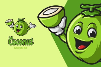 Coconut - Mascot Logo