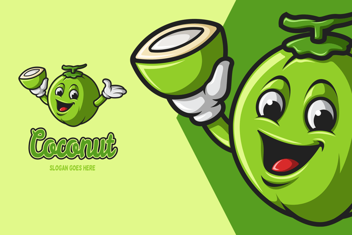 Coconut - Mascot Logo