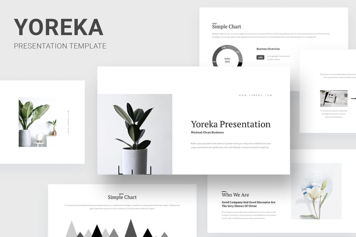 Yoreka - Clean Style Pitch Deck Keynote