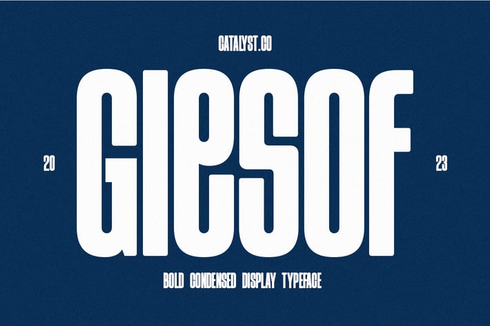 Giesof Bold Condensed Display Font