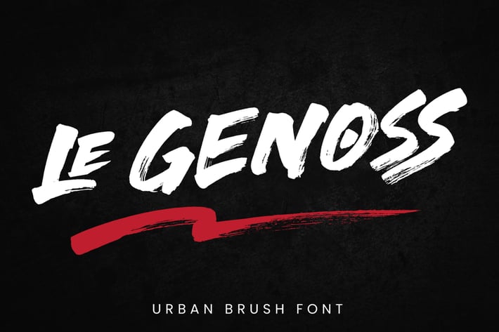 le Genoss - Brush Font