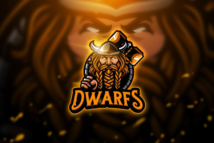 Dwarfs 2 - Mascot & Esport Logo