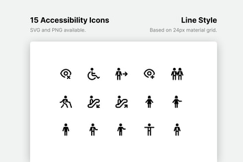 Accessibility Line Icons