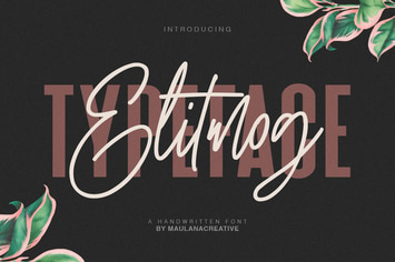 Elitmog Signature Font