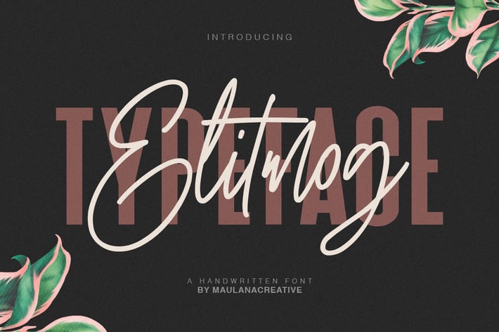 Elitmog Signature Font