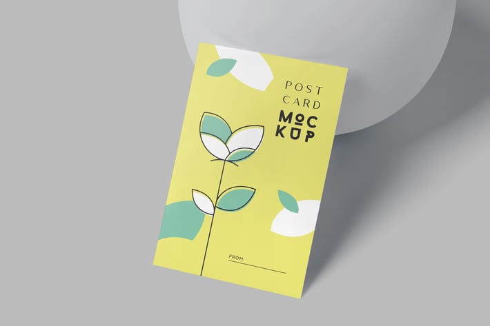4x6 Rectangle Post Card Mockups